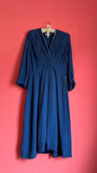 Vintage 1940s Navy Rayon Dress By Original Wiesinger Augsburg