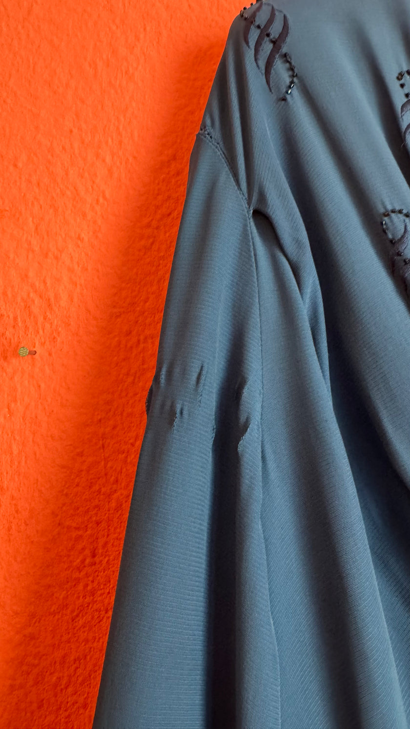 Vintage 1940s Navy Rayon Dress By Original Wiesinger Augsburg