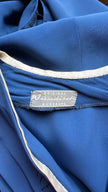 Vintage 1940s Navy Rayon Dress By Original Wiesinger Augsburg