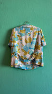 Vintage 1960s Cotton Mix Floral Cropped Jacket