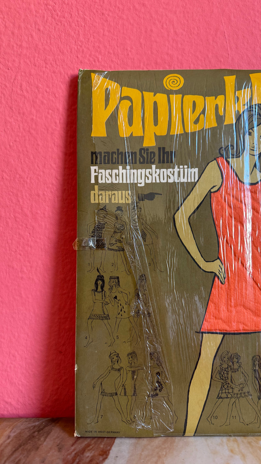 Vintage 1960s Papierkleid Paper Dress Costume Kit