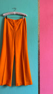 Vintage 1970s Orange Flared Trousers