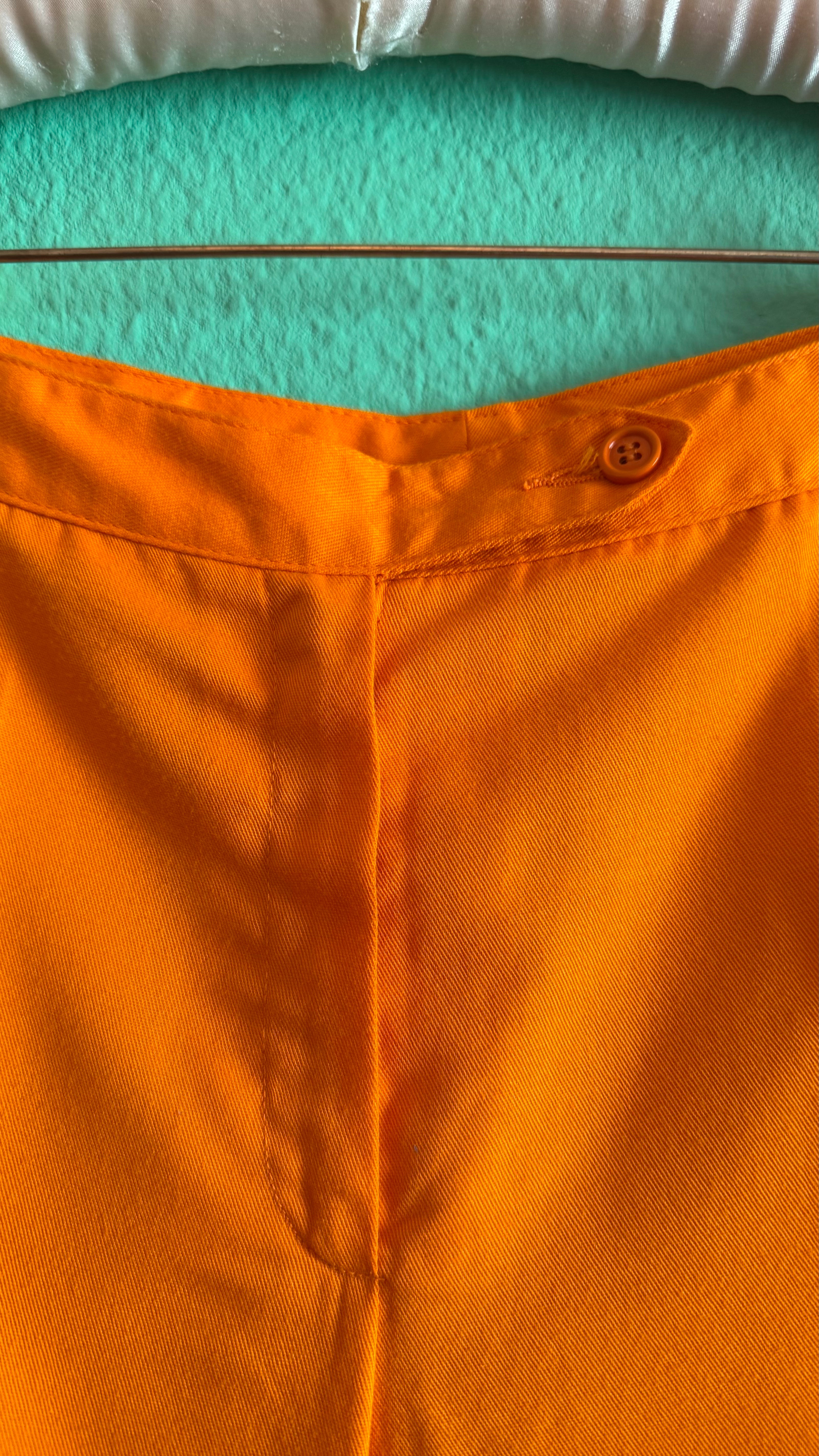 Vintage 1970s Orange Flared Trousers