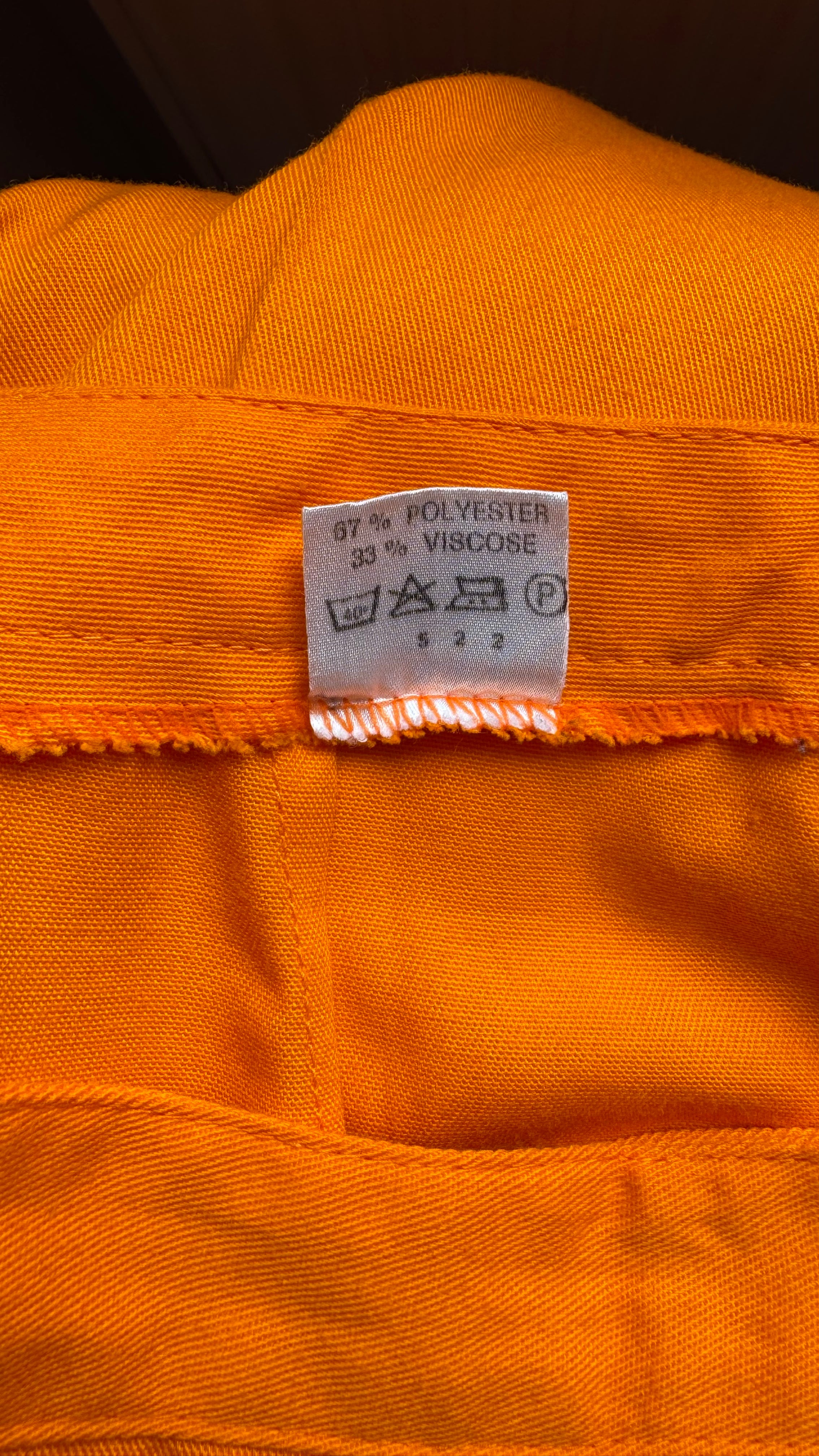Vintage 1970s Orange Flared Trousers