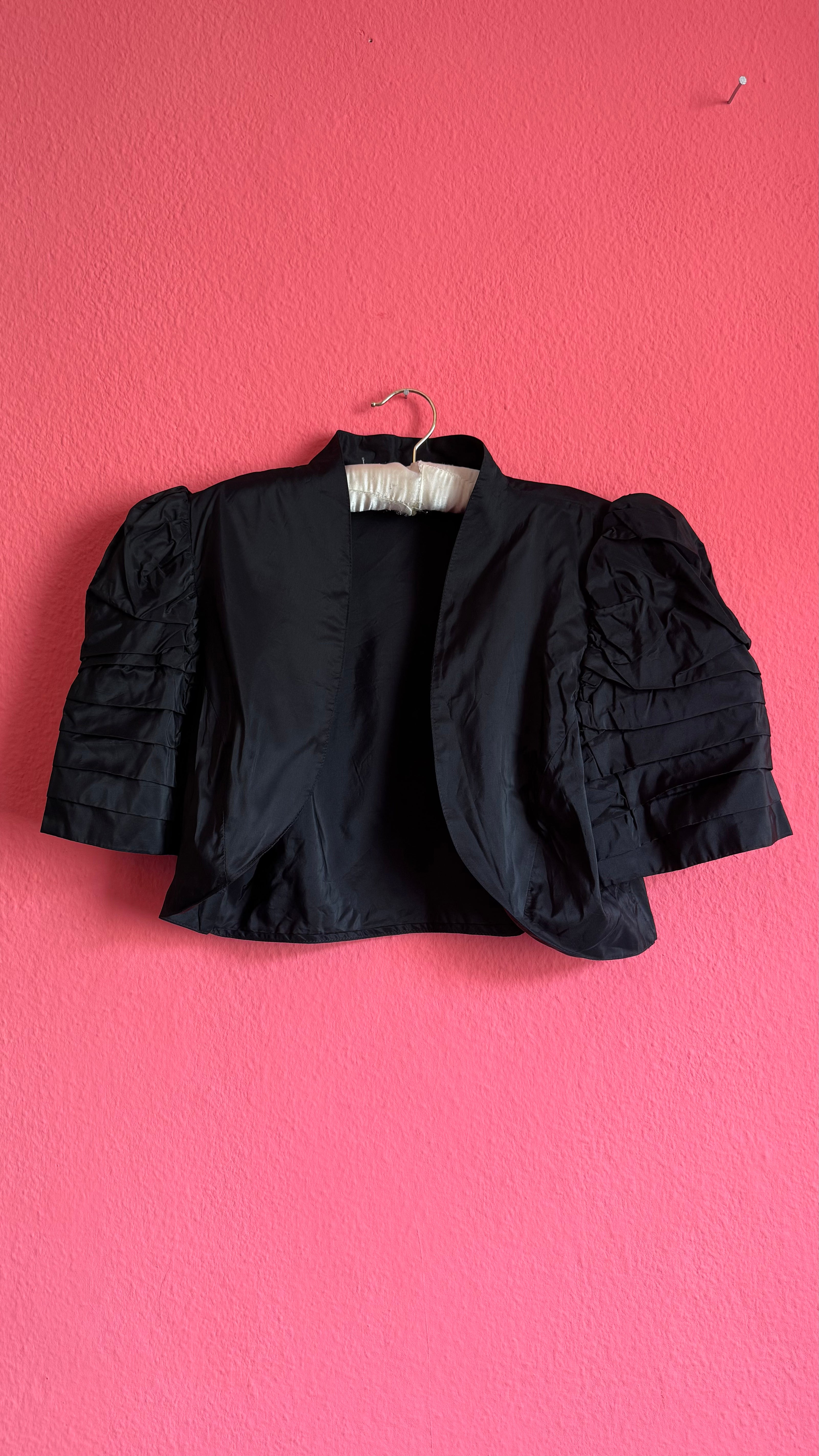 Vintage 1980s Black Vera Mont Bolero Jacket