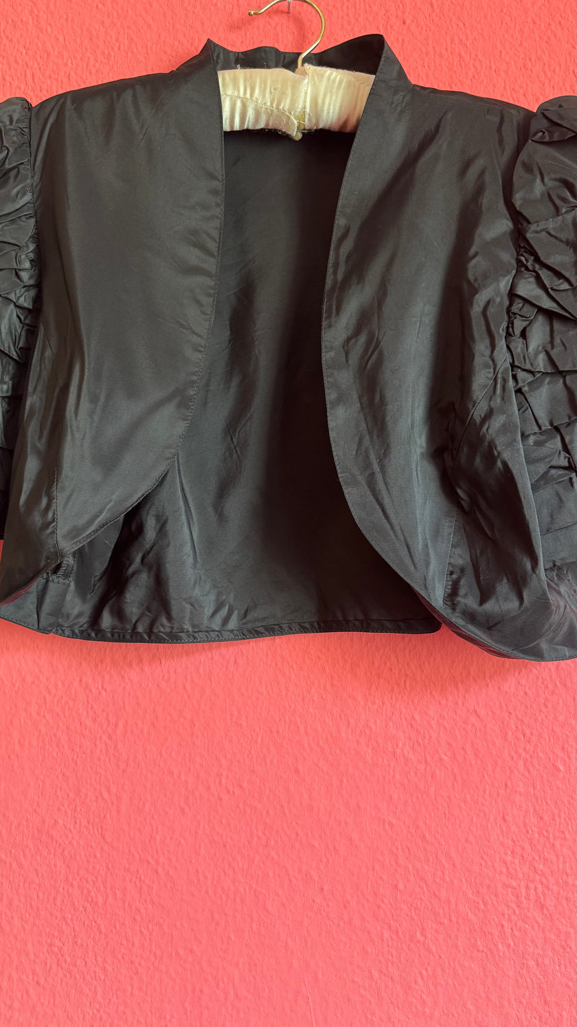 Vintage 1980s Black Vera Mont Bolero Jacket