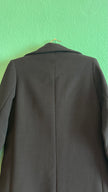 Vintage 1960s Black Cotton Mix Coat