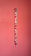 Vintage 1950s Ivory Pink Rose Print Dress with Matching Belt