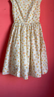 Vintage 1950s-Style Ivory Multicolour Dot Print Dress