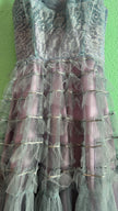 Vintage 1950s Dusty Lilac Lace & Tulle Evening Dress