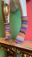 Multicolor Striped Acrylic Knit Socks – Made in Tuscany