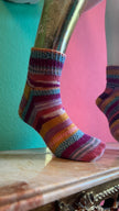 Multicolor Striped Acrylic Knit Socks – Made in Tuscany