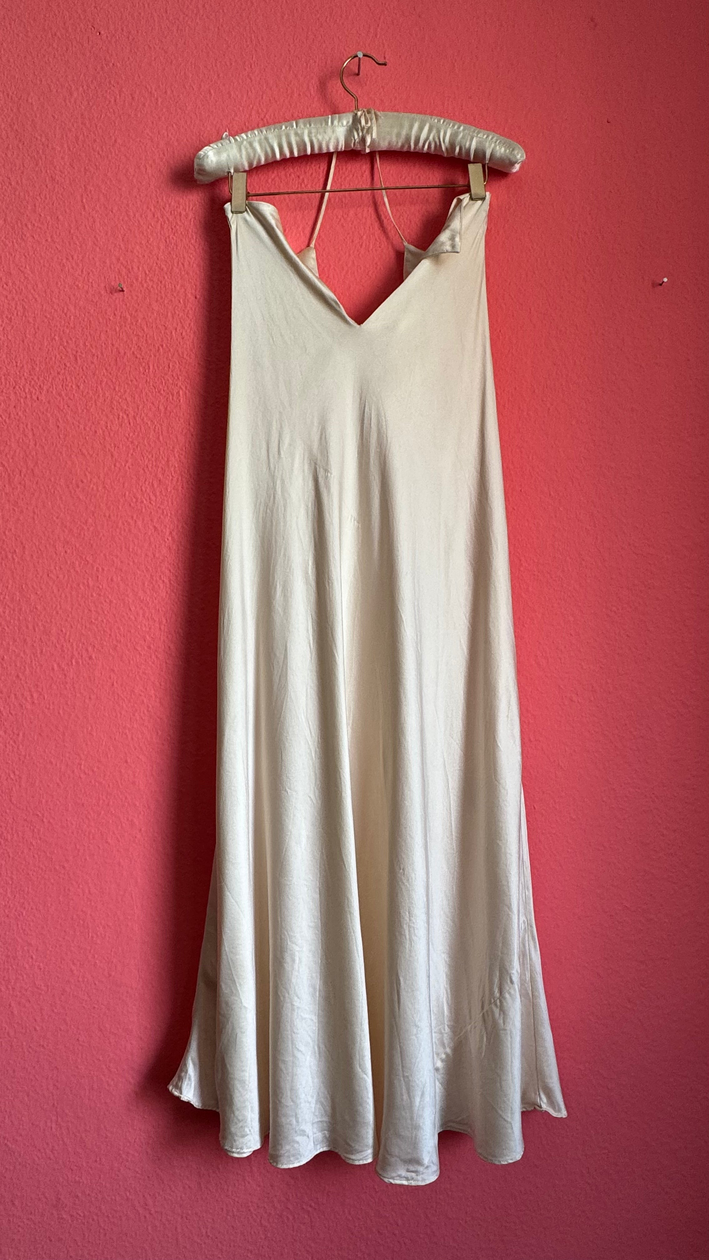 Vintage Calvin Klein Silk Bias-Cut Slip Dress / Nightgown