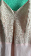 1990s Blush Pink Lace Slip Dress
