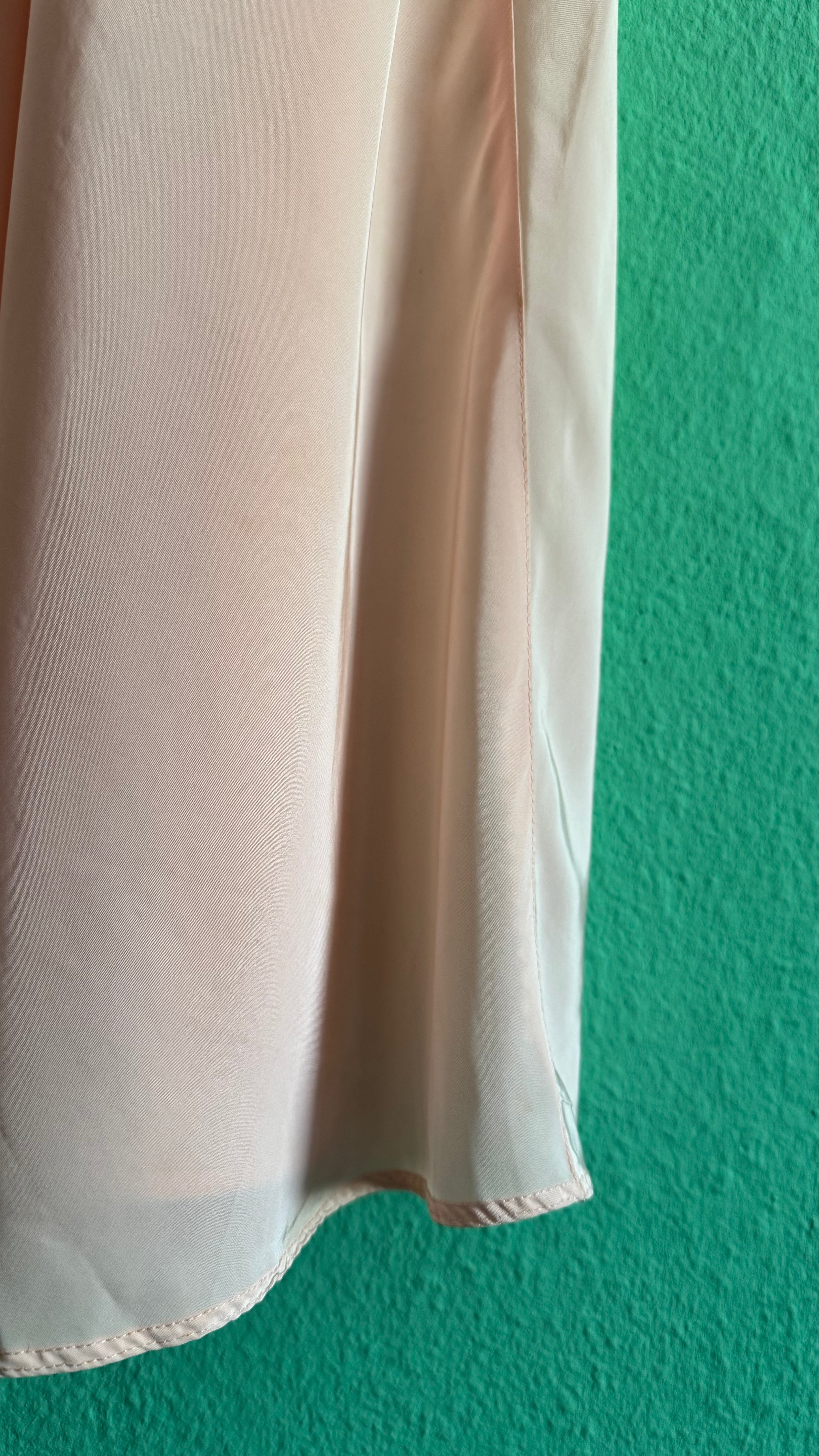 1990s Blush Pink Lace Slip Dress