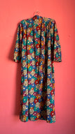 Vintage Floral Cotton House Dress