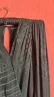 Balmain x H&M Black Draped Jacquard Blouse