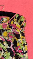 Vintage Rock ’n’ Roll Novelty Print Sleeveless Top