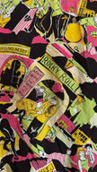 Vintage Rock ’n’ Roll Novelty Print Sleeveless Top