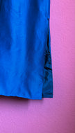 Vintage 1990s Electric Blue Beaded Evening Dress