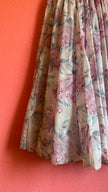 Vintage 1950s Style Pastel Floral Party Dress
