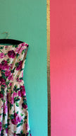 Vintage 1950s Floral Fit And Flare Dress