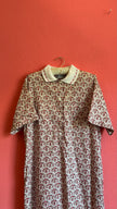 Vintage Burberrys Of London Floral Belted Shirt Dress