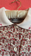 Vintage Burberrys Of London Floral Belted Shirt Dress