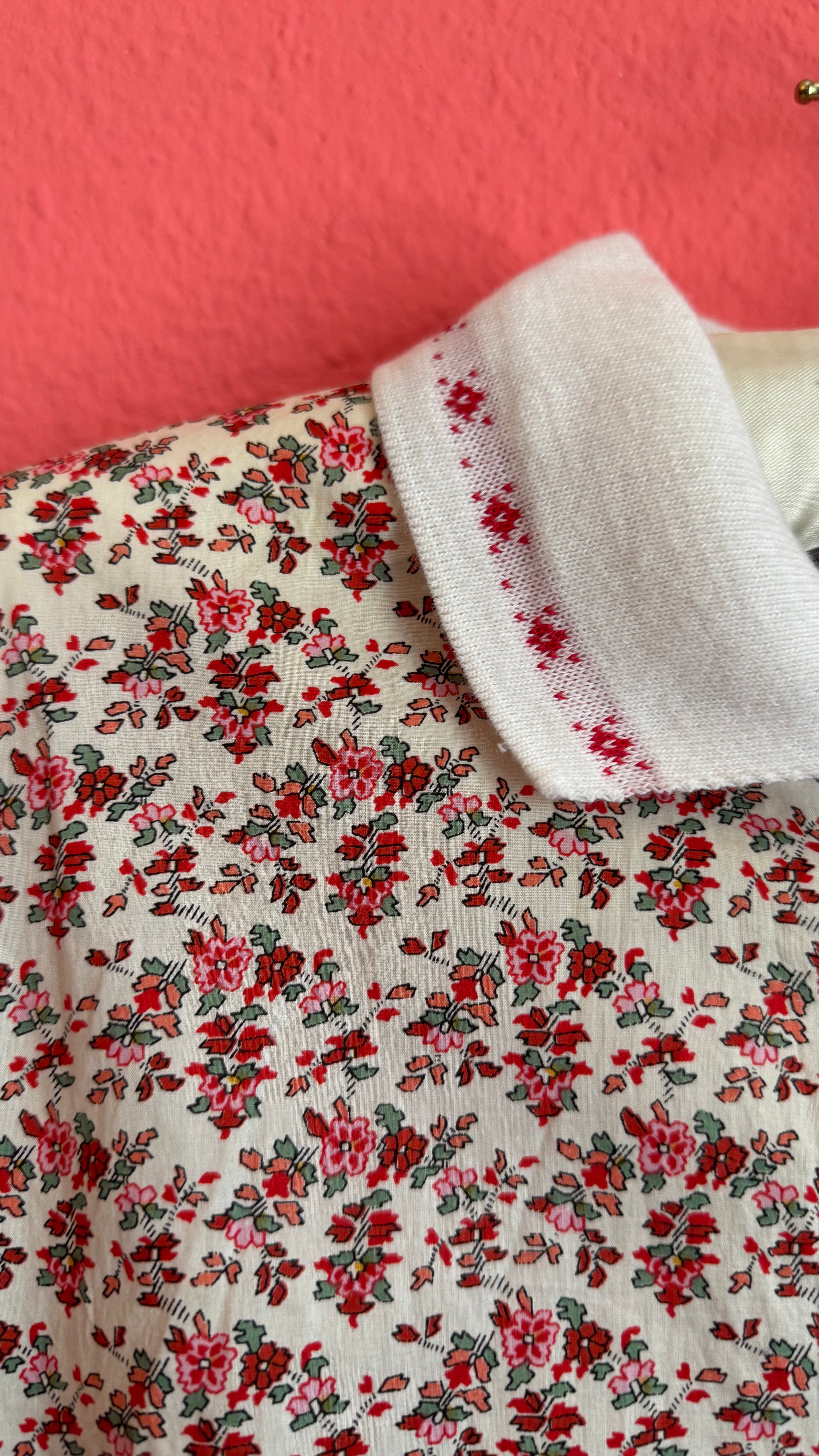 Vintage Burberrys Of London Floral Belted Shirt Dress
