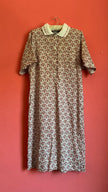 Vintage Burberrys Of London Floral Belted Shirt Dress