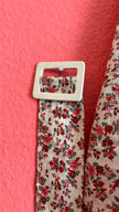 Vintage Burberrys Of London Floral Belted Shirt Dress