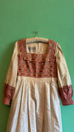 Vintage Die Schöne Münchnerin Trachten Silk Blend Dress