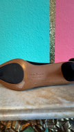 1980s Black Suede T-Strap Heels By Salvatore Ferragamo