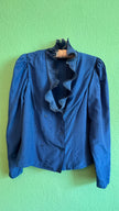 1980s Cobalt Blue Blouse And Trouser Set