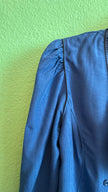 1980s Cobalt Blue Blouse And Trouser Set