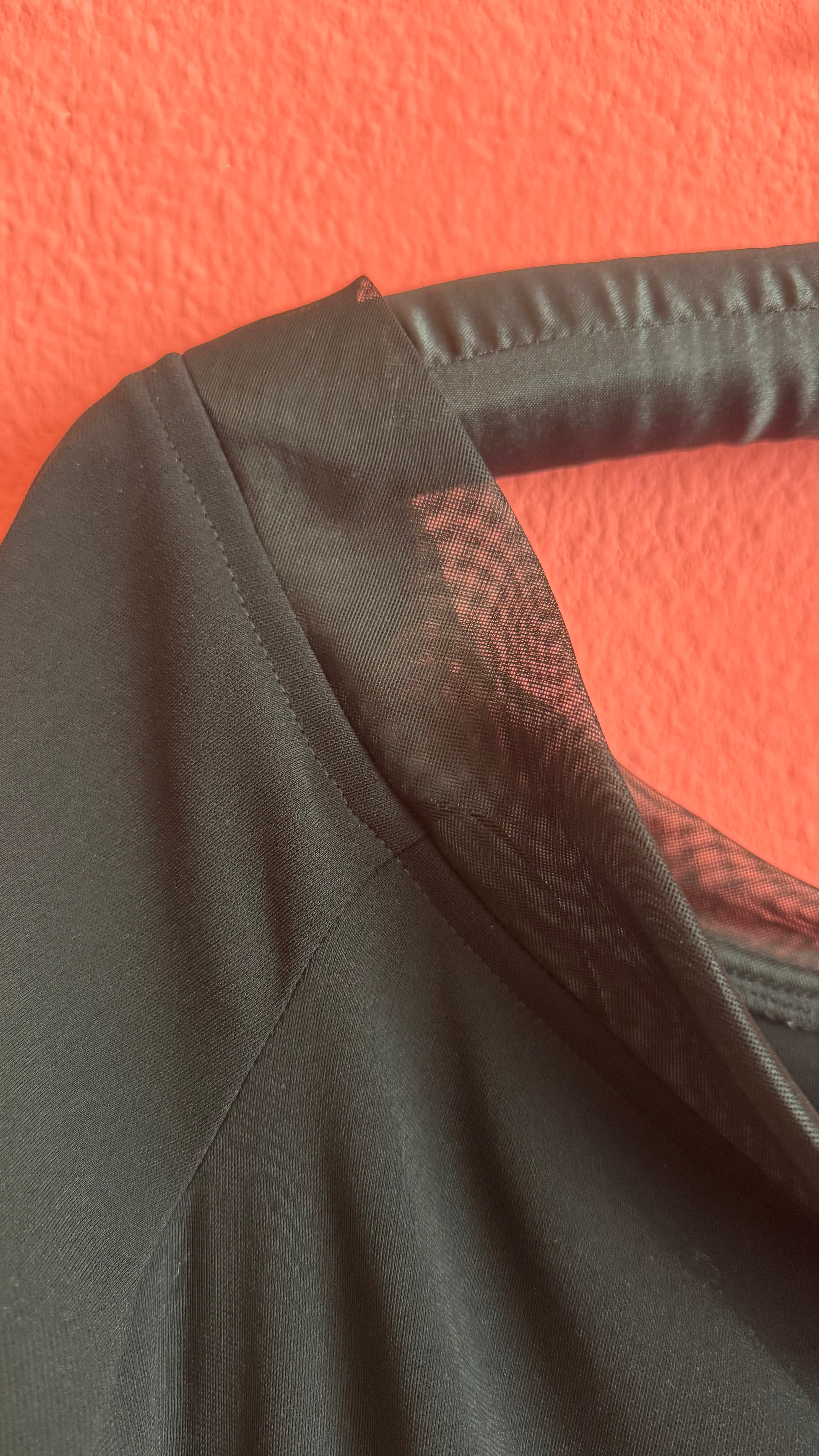 1990s Black Tahari Minimalist Maxi Dress