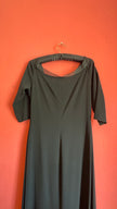 1990s Black Tahari Minimalist Maxi Dress