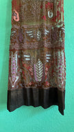 Vintage 1920s Embroidered Net Flapper Dress With Art Deco Beadwork