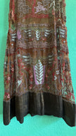 Vintage 1920s Embroidered Net Flapper Dress With Art Deco Beadwork