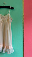 Vintage 1950s Pale Pink Lace Slip Dress