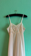 Vintage 1950s Pale Pink Lace Slip Dress