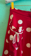 Vintage 1950s Red Polka Dot Circle Skirt
