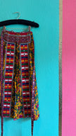 Vintage 1970s Embellished Folk Apron Skirt