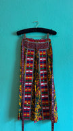 Vintage 1970s Embellished Folk Apron Skirt