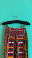 Vintage 1970s Embellished Folk Apron Skirt