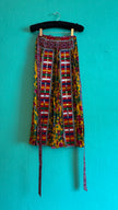 Vintage 1970s Embellished Folk Apron Skirt
