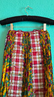 Vintage 1970s Embellished Folk Apron Skirt