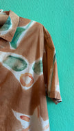 Vintage 1990s Japanese-Sourced Brown Sunflower Print Shirt