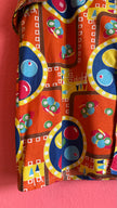 Vintage 1970s Orange Novelty Fruit Print Short-Sleeve Shirt