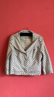 Vintage 1980s Ivory Polka Dot Jacket and Trouser Set